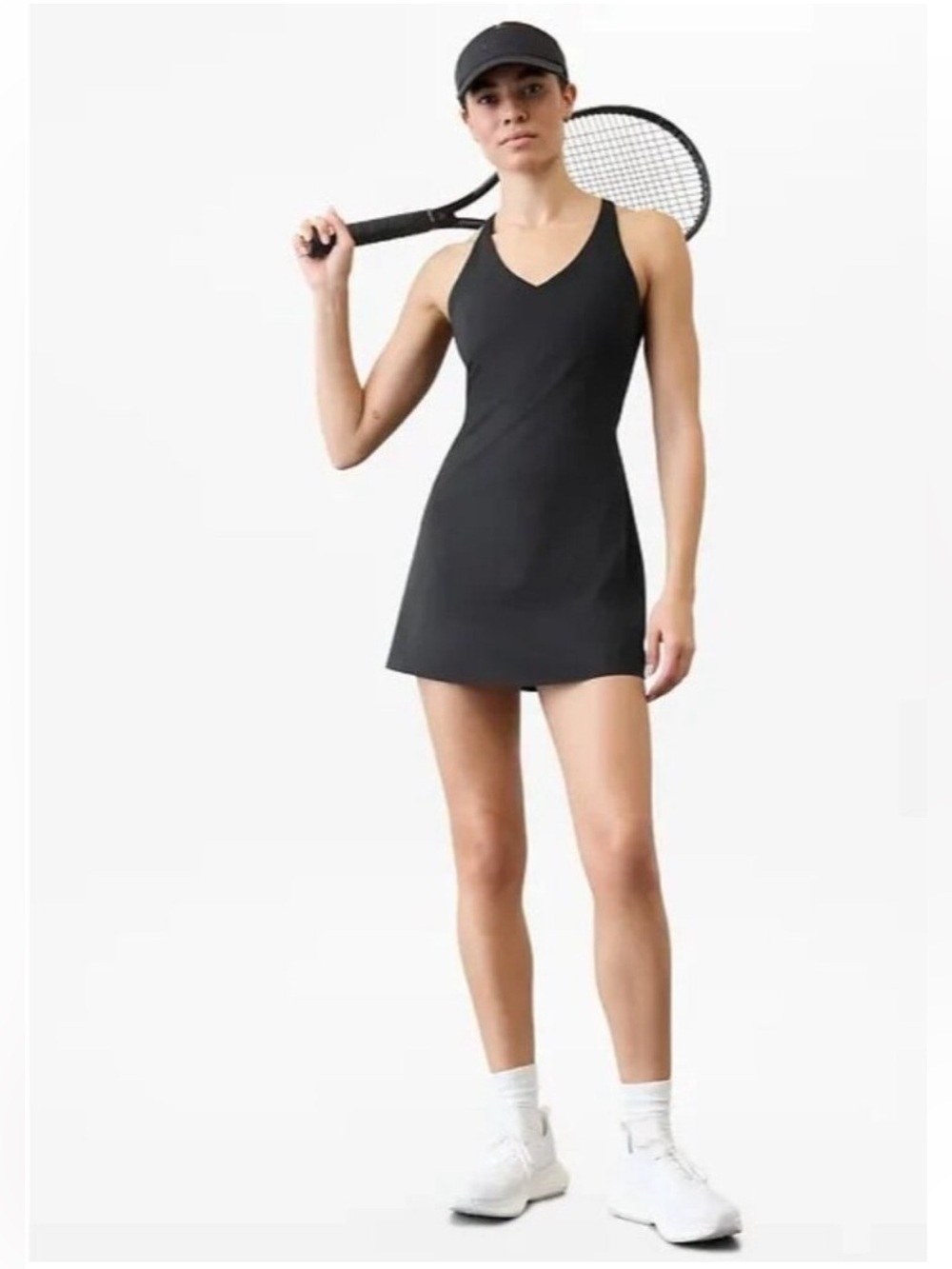 Athleta Ace Advantage Athletic Dress in Black Style 588270 - Size Large